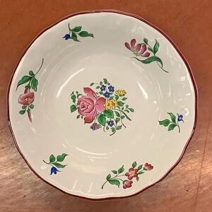 French Antique Old Strasbourg Bowl (creamy white)
by Luneville